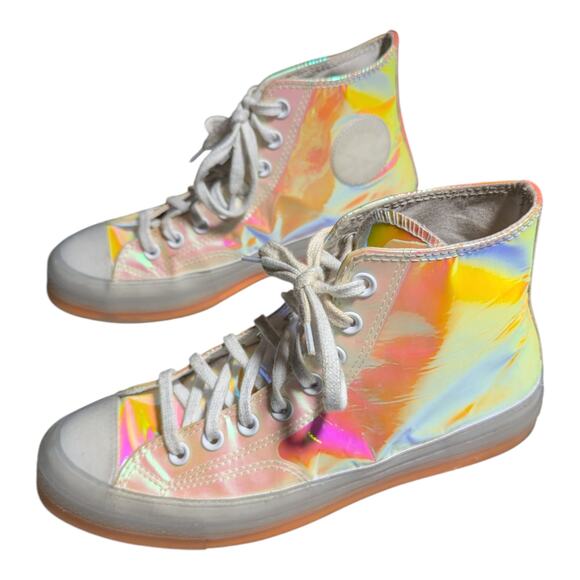 Converse All Star Chuck 70 Hi Iridescent High Top Lace Up Sneakers M 7 W 9 - Picture 6 of 6